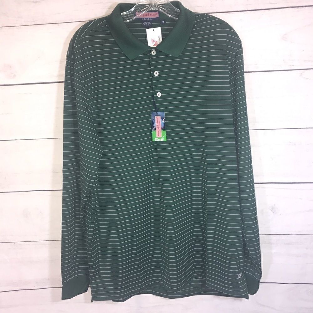 NEW! Vineyard Vines LS Sankaty Performance Polo-M